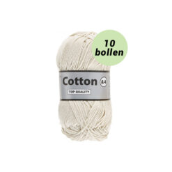 Lammy Cotton 8/4 ecru 016 katoen garen - 10 bollen