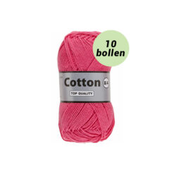 Lammy Cotton 8/4 roze 020 katoen garen - 10 bollen