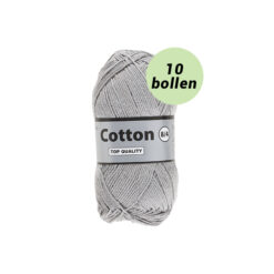 Lammy Cotton 8/4 grijs 038 katoen garen - 10 bollen