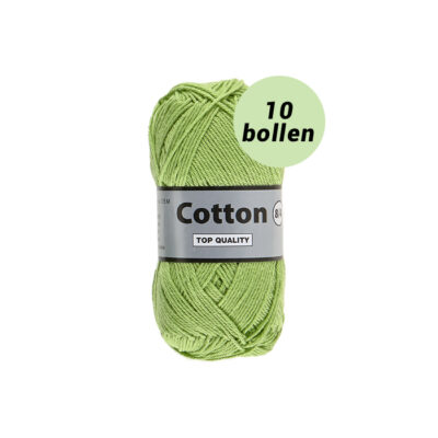 Lammy Cotton 8/4 groen 046 katoen garen - 10 bollen