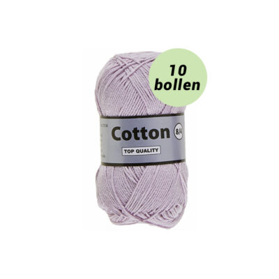 Lammy Cotton 8/4 lila 063 katoen garen - 10 bollen