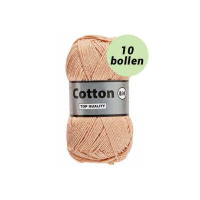 Lammy Cotton 8/4 zalm 214 katoen garen - 10 bollen