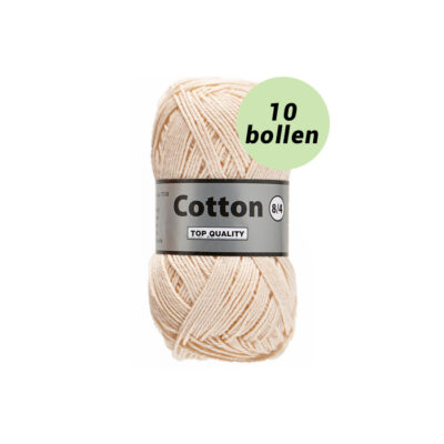 Lammy Cotton 8/4 huidskleur 218 katoen garen - 10 bollen