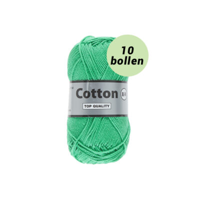 Lammy Cotton 8/4 fris groen 370 katoen garen - 10 bollen