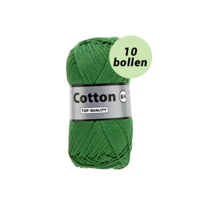Lammy Cotton 8/4 groen 373 katoen garen - 10 bollen