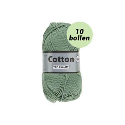 Lammy Cotton 8/4 vintage green 375 katoen garen - 10 bollen
