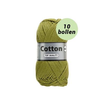 Lammy Cotton 8/4 olijfgroen 380 katoen garen - 10 bollen