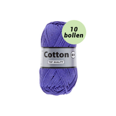 Lammy Cotton 8/4 blauw 764 katoen garen - 10 bollen