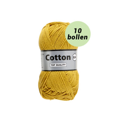 Lammy Cotton 8/4 oker 846 katoen garen - 10 bollen