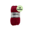 Lammy Cotton 8/4 bordeaux 848 katoen garen - 10 bollen