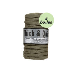 Thick and quick donker beige 027 katoen garen - 5 bollen