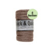 Thick and quick licht bruin 096 katoen garen - 5 bollen