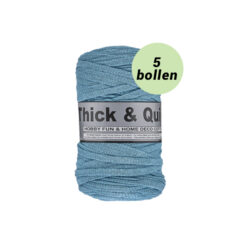 Thick and quick turkoois 457 katoen garen - 5 bollen