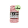 Thick and quick licht roze 710 katoen garen - 5 bollen