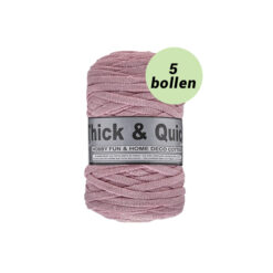 Thick and quick vintage roze 712 katoen garen - 5 bollen