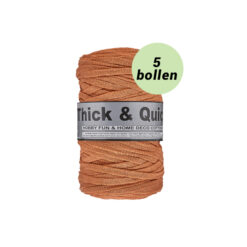Thick and quick oranjebruin 847 katoen garen - 5 bollen