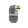 Coton 5 donker grijs 002 katoen garen - 10 bollen
