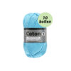 Coton 5 lucht blauw 049 katoen garen - 10 bollen