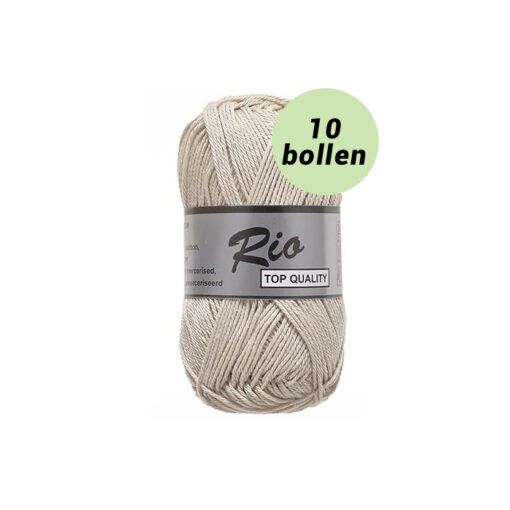Rio licht beige 015 katoen garen - 10bollen