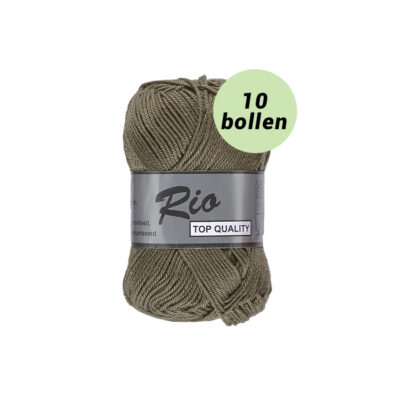 Rio donker mosgroen 027 katoen garen - 10 bollen