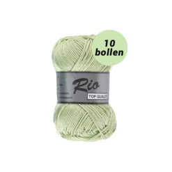 Rio mint groen 045 katoen garen - 10bollen
