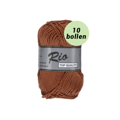 Rio bruin 055 katoen garen - 10 bollen