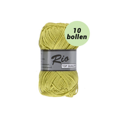 Rio lime groen 071 katoen garen - 10 bollen