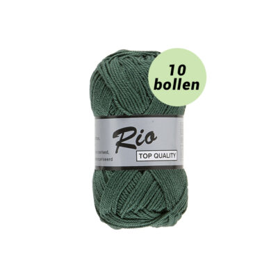 Rio donker groen 072 katoen garen - 10 bollen