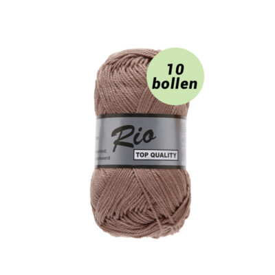 Rio lever bruin 118 katoen garen - 10 bollen