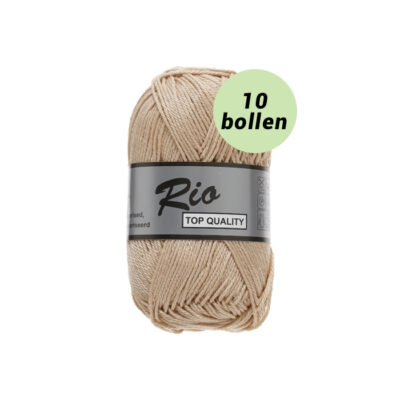 Rio licht bruin 215 katoen garen - 10 bollen