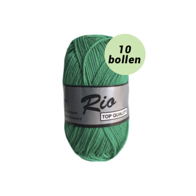 Rio groen 370 katoen garen - 10 bollen