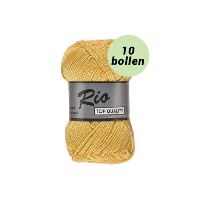 Rio geel 371 katoen garen - 10bollen set