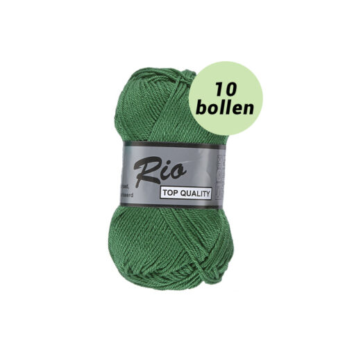 Rio kerst groen 373 katoen garen - 10bollen