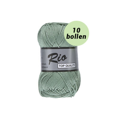 Rio licht vintage groen 375 katoen garen - 10 bollen