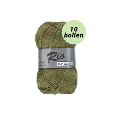 Rio mos groen 380 katoen garen - 10 bollen