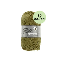Rio 4 mosgroen 027 katoen garen - 10 bollen
