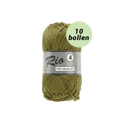 Rio 4 mosgroen 027 katoen garen - 10 bollen