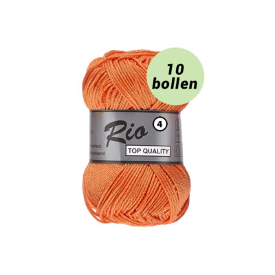 Rio 4 oranje 028 katoen garen - 10 bollen