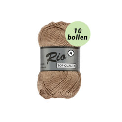 Rio 4 beige bruin 054 katoen garen - 10 bollen