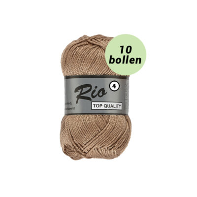 Rio 4 beige bruin 054 katoen garen - 10 bollen