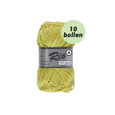 Rio 4 lime groen 071 katoen garen - 10 bollen