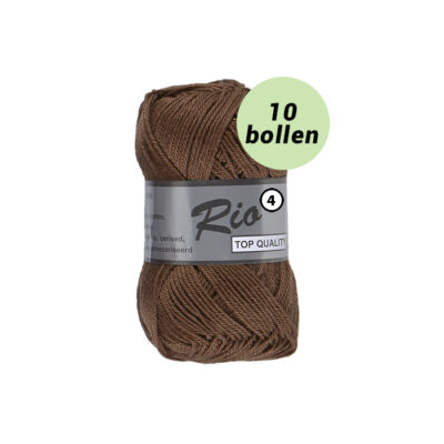 Rio 4 bruin 112 katoen garen - 10 bollen