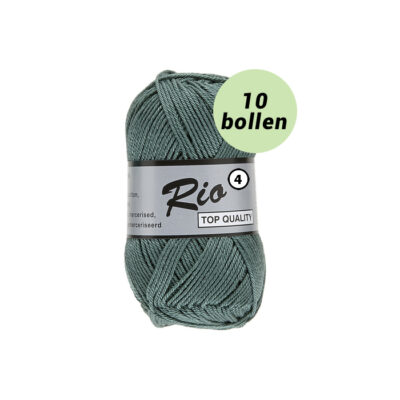 Rio 4 donker groen 458 katoen garen - 10 bollen