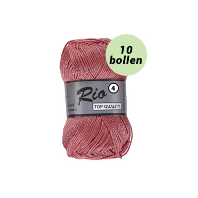 Rio 4 vintage roze 730 katoen garen - 10 bollen