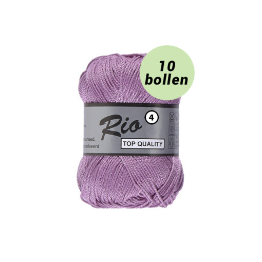 Rio 4 lila 740 katoen garen - 10 bollen