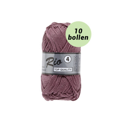 Rio 4 vintage roze 760 katoen garen - 10 bollen
