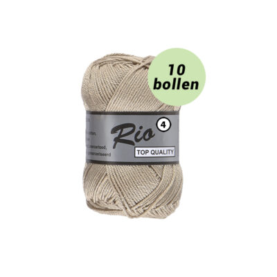 Rio 4 beige 791 katoen garen - 10 bollen