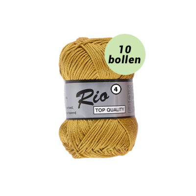 Rio 4 oker 846 katoen garen - 10 bollen
