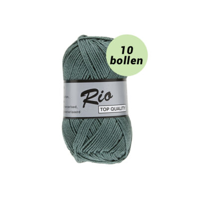 Rio vintage groen 458 katoen garen - 10 bollen