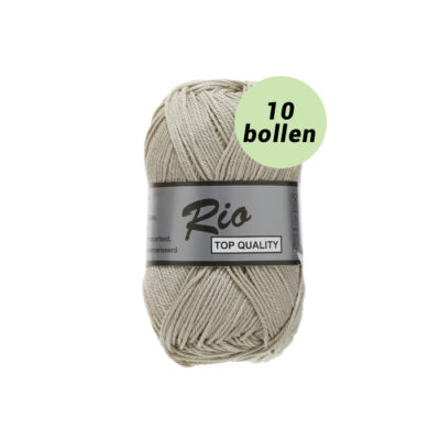 Rio kiezel beige 792 katoen garen - 10 bollen